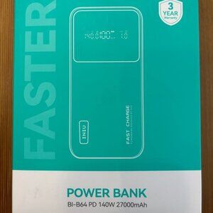 NEW IN BOX - INIU Power Bank BI-B64 PD (140W, 27000mAh)